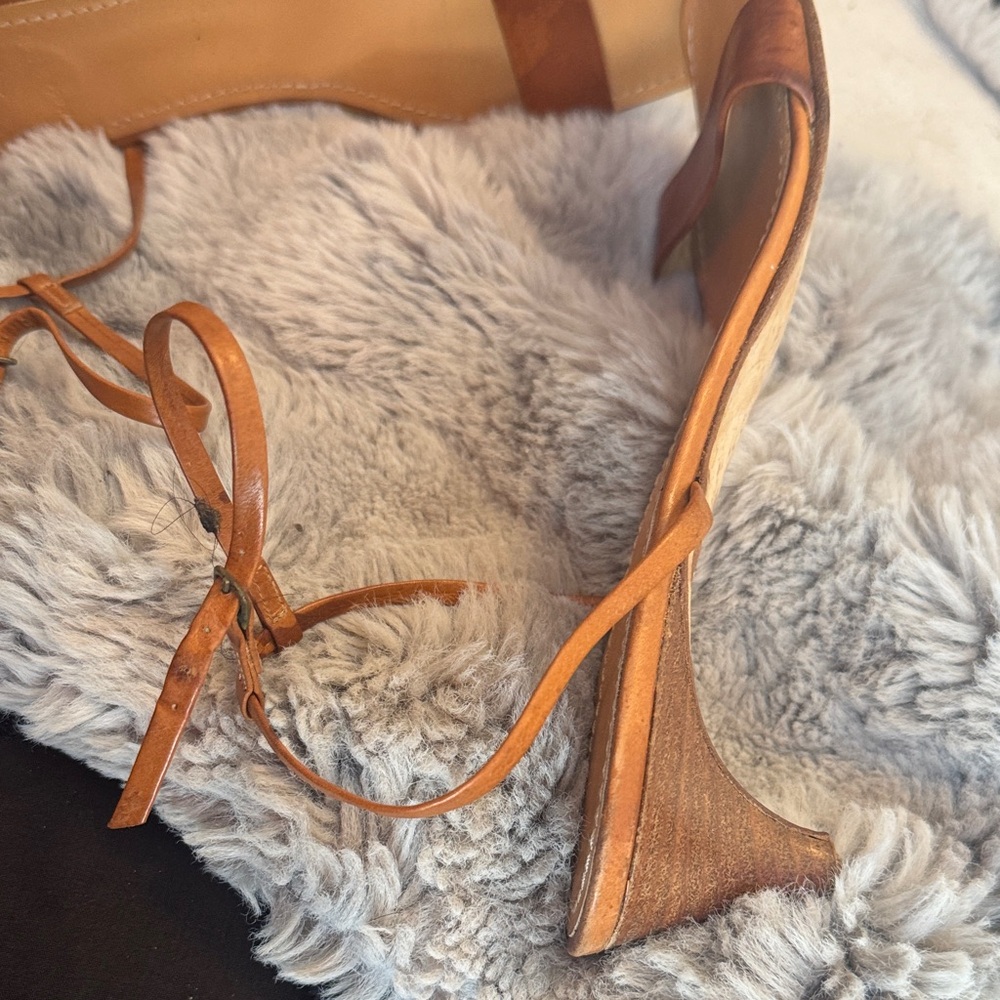J. Crew Tan Leather Sandals